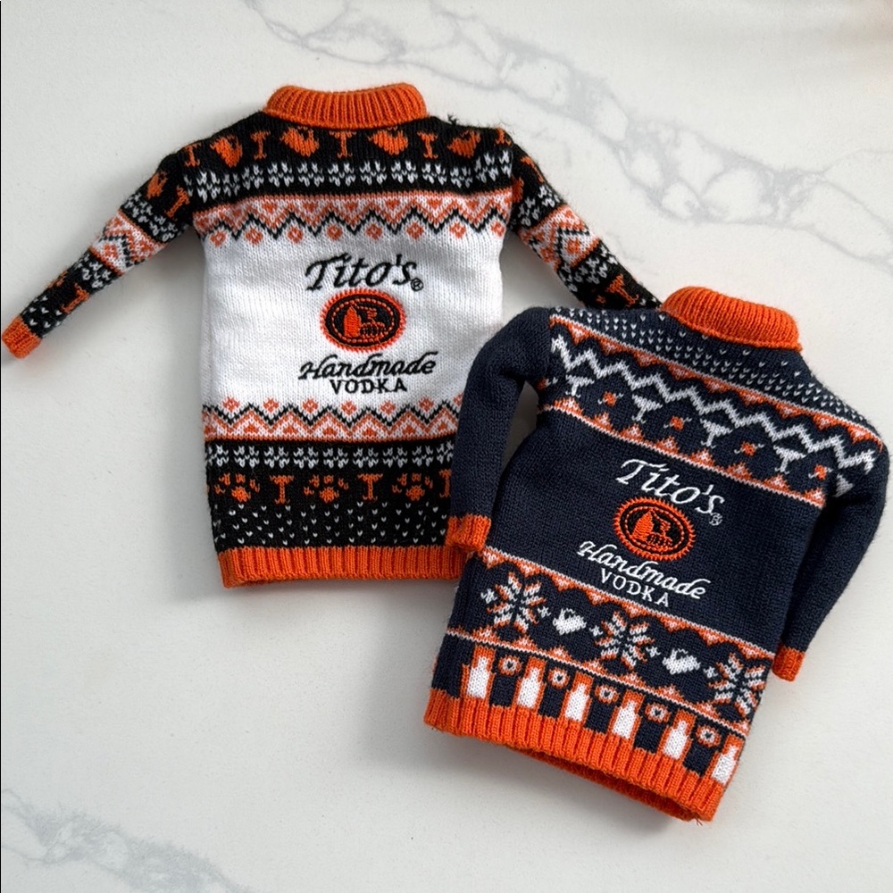 Tito's Handmade Vodka BOTTLE Sweater (Set of 2)